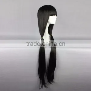 New Pop Anime Cartoon 100cm Long Black DATE A LIVE Tokisaki Kurumi Cosplay Wig thumbnail-3