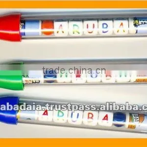 City Name Pen, Country Name Pen, Beaded Souvenir Pen thumbnail-1