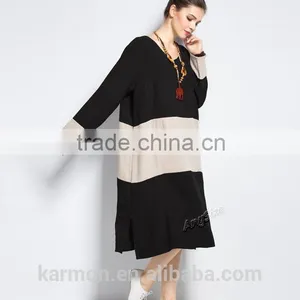 Linen Dress Plus Size Dress Spring Autumn Winter Dress thumbnail-3