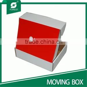 WHITE CARDBOARD FOLDING MOVING PAPER BOX thumbnail-1