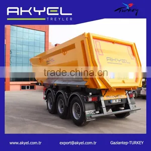 3 Axle 40-50 Ton Hardox Tipper Semi Trailer thumbnail-1