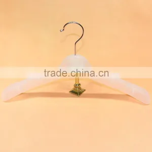 High End Customize Logo Transparent Plastic Clothing Hanger thumbnail-2