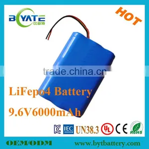 Long Cycle Time LiFePO4 9.6V Battery Pack for Solar Lighting thumbnail-2