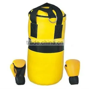 Leather Boxing Punching Bag Set, Leather Punching Bags for Boxing, Kids Punching Bag & Gloves thumbnail-1
