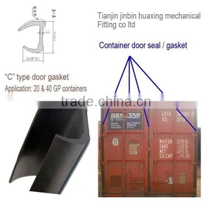 Container Door Gasket Seal C Pattern Strip Rubber Fitting Waterproof Wholesale Manufacturer thumbnail-1