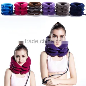 Portable Neck Massage Collar Air Neck Traction Inflatable Cervical Collar for Driving Supplier's Choice thumbnail-1