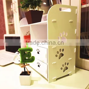 Durable Waterproof Diy Plastic Desk Storage Drawer Organizer thumbnail-4