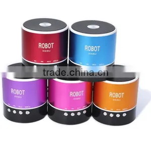 Robot-028u Portable Vibration Seaker,Aluminum Alloy Speaker Support TF Card, FM Radio,Powerful Sound,card Speaker thumbnail-4