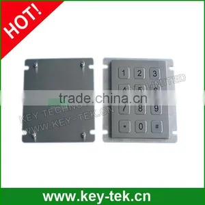 12 Keys IP65 Vandal Proof Dot Matrix Stainless Steel Kiosk Keypad thumbnail-1