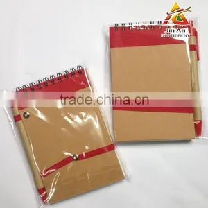 Craft Paper Notebook With Pen thumbnail-2