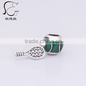 Bird With Crystal Enamel 925 Silver European Charm thumbnail-1
