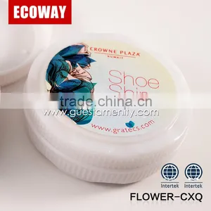 High Quality White Hotel Plastic Shoe Shine Mini Round Shoe Polish Sponge thumbnail-1