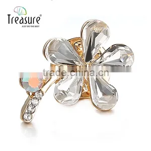 Wholesale Custom Wedding Brooch Earring Set Leather Jewelry Box thumbnail-3