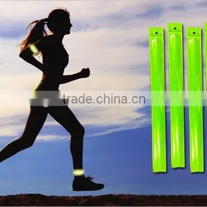 Reflective Pvc Snap Bracelet Wrist Band With Sheet Steel thumbnail-4