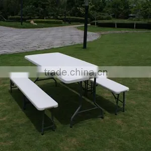 6ft Outdoor Plastic Folding Bench thumbnail-3