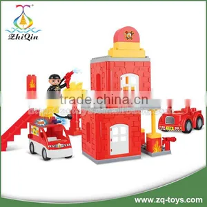 2016 New Intelligent Toy Building Blocks Toys Fire Station Set thumbnail-2