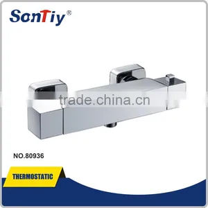 Single Lever Wall Mounted Thermostatic Bath Shower Mixer Tap thumbnail-2