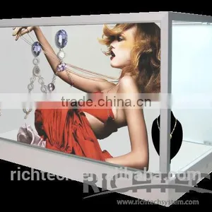 Richtech Transparent LCD Glass Display Cabinet With Video Advertising thumbnail-5