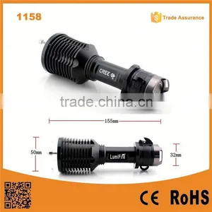 1158 New Design!! XM-L T6 LED Ultra Power Aluminum Torch Light Superbright Shockproof Intrinsically Safe Flashlight thumbnail-1