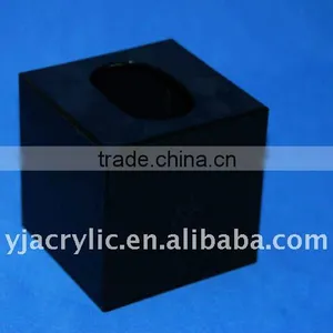 Black Acrylic Tissue Box thumbnail-1