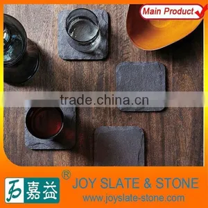 Square Shaped Black Slate Teacup Mats and Pads thumbnail-1