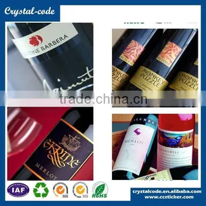 Printed Branding Wine Glass Wine Label Sticker Vector Wine Label thumbnail-1