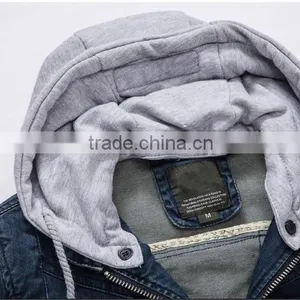 2016 Hot Sale Jeans Wholesale Windbreaker Denim Jacket thumbnail-2