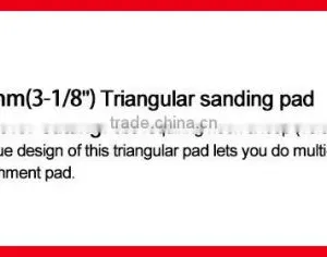 Stainless Steel + TPU Triangular Sanding Pads for Oscillating Tool,good Quality thumbnail-2