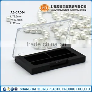 Simple Transparent Rectangular 2 Colors Professional Eyeshadow Palette Packaging thumbnail-1