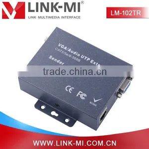 LINK-MI LM-102TR 200m Stereo Audio + VGA to Cat5 Extender Support Resolutions to 1920x1440 thumbnail-1