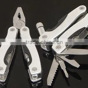 OEM Small Folding Multifunctional Pliers With LED Flashlight thumbnail-4