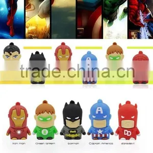 Custom USB Flash Drive Popular Cartoon Super Heroes Usb Flash Drive Pendrive,Wholesale Full Capacity Minions Memory Stick Bulk thumbnail-2