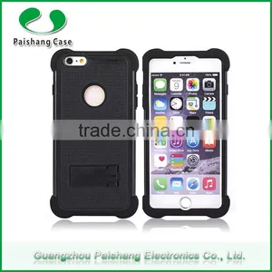 China Manufacturer Anti-throw 3 in 1 Dual Layer Case With Kickstand TPU PC Silicon Protective Case Cover for Apple Iphone 6 thumbnail-1