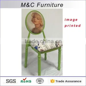 Living Room Antique Type Cloth Chair in Green Steel Material thumbnail-1