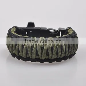 Paracord Survival Bracelet With Fire Started Whistle and Team Logo Classic Paracord Army thumbnail-1