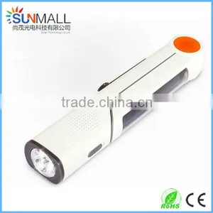 Super Solar Lamp & Dynamo Solar Flashlight & Desk Lamp With FM Radio thumbnail-1