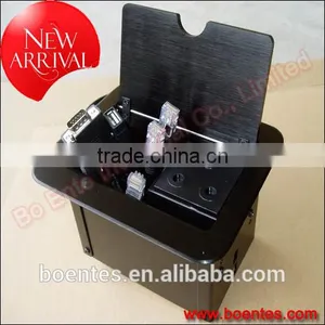 Office Meeting Room Desktop Flip Up Socket/School Classroom Floor Flip Cover Cable Box/Workroom Multipurpose Tabletop Outlet thumbnail-1