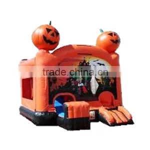 Inflatable Pumpkin Halloween 5-in-1 Bounce House Combo thumbnail-1