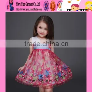 2016 Top Quality Baby One Piece Girls Party Dresses Europe Stylish Latest Party Wear Dresses for Girls thumbnail-4
