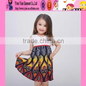 2016 New Arrived Flower Kids Beautiful Model Dresses Wholesale Price Summer Kids Dresses for Weddings thumbnail-4