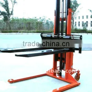 1.5T Semi Electric Battery Stacker With Wide Leg thumbnail-1