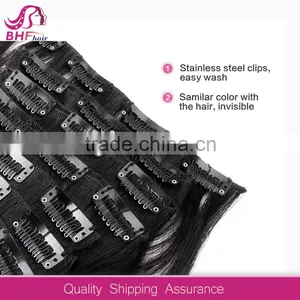 Hot Sale In Europe 100 Remy Best Real Cheap Human Clip In Hair Extensions thumbnail-3