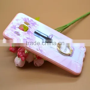 Newest Fashion Ring Holder For Samsung C5 Phone Case Uv Prefume Printing TPU+PC 2 In 1 Hybrid thumbnail-2