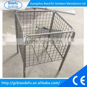 Market Metal Chrome Dump Bin , Large Basket, 50 x 50 x 75cm H thumbnail-1