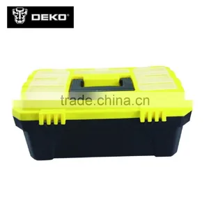 14''Plastic US General Small Handle Tool Box With Portable Trays thumbnail-1