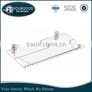 Wholesale Factory Metal Slatwall Chrome Wire Mesh Shelf thumbnail-1