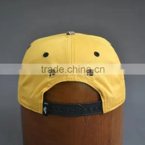Hot Style Yellow Flat Brim Cap and Flat Cap Wholesale thumbnail-5