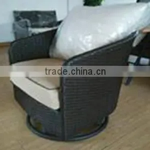 Weatherproof and Fireproof Rattan Garden Cheap Swivel Chair thumbnail-1