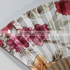 Party Gift Bamboo Silk Fan Craft Fan Lady Hand Fan thumbnail-3