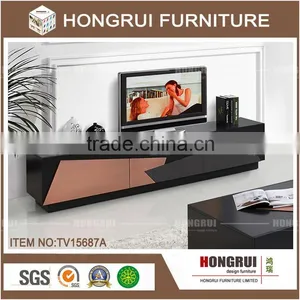 Hongrui Living Room Furniture Luxury tv Stand , European Design Wood tv Table thumbnail-1
